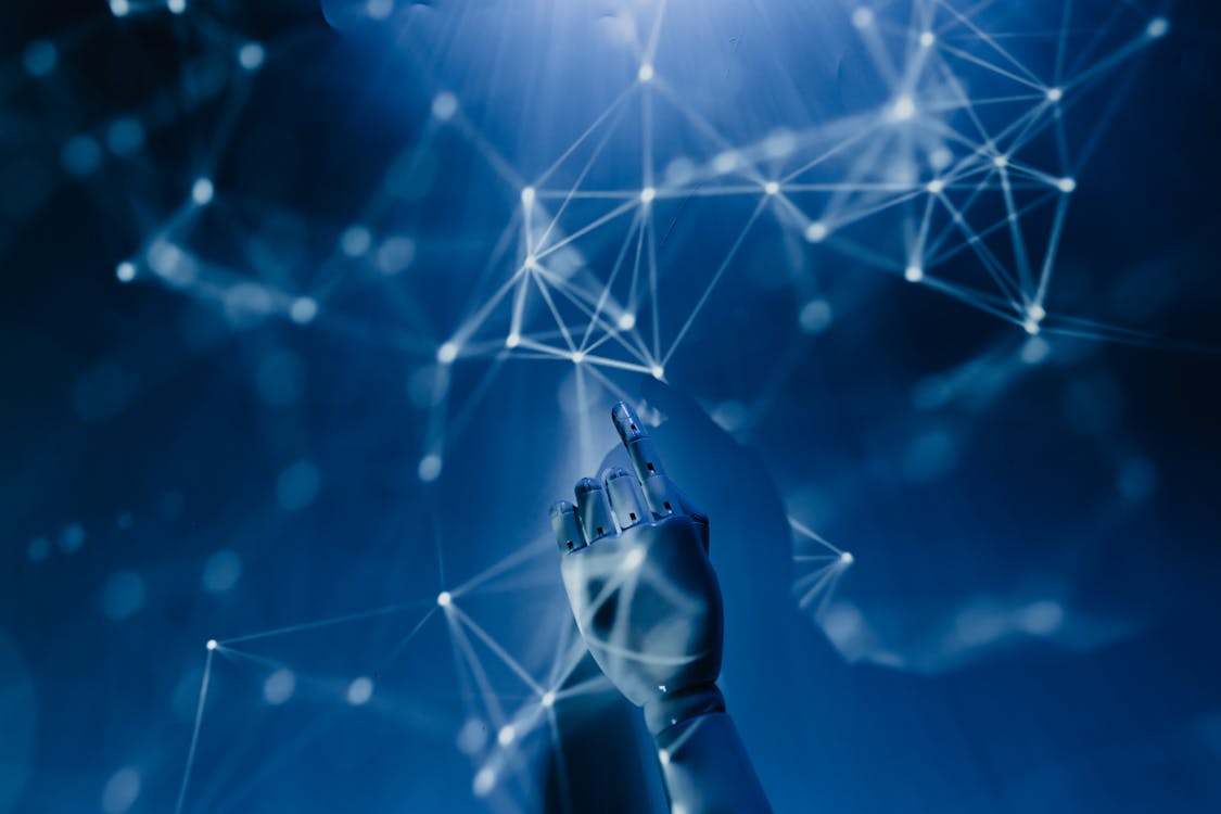 AI digital network visualization representing intelligent automation